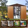 NicBex  Outdoor Metal Storage Shed with Lockable Doors for Backyard Garden,Patio - 4 of 4
