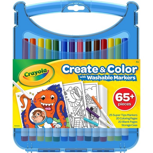 Crayola 65pc Create & Color Art Case with Washable Markers