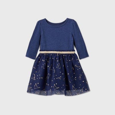 little girls navy dress