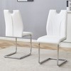 NicBex PU Leather Dining Chairs with Metal Legs,Armless Chairs for Kitchen,Living Room - 4 of 4