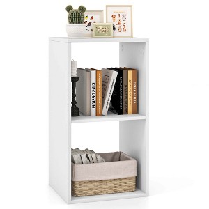 Costway 2/3-Cube Bookcase Open Back Bookshelf with Anti-tip Kit Modern Style Organizer - 1 of 4