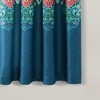 Lush Décor Boho Chic Light Filtering Window Curtain Panels Turquoise/Navy 52X63+2 Set - 3 of 4