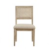Starlight Canyon Home,Set of 2 Brown Dining Chairs with Cane Back and Upholstered Seat - 2 of 4