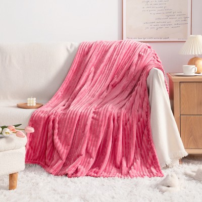 All Seasons Plush Flannel Blanket, Soft and Warm Bed Blanket for Couch Sofa Bed - NTBAY