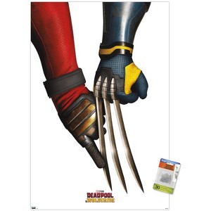 Trends International Marvel Deadpool & Wolverine - Claws Teaser One Sheet Unframed Wall Poster Prints - 1 of 4