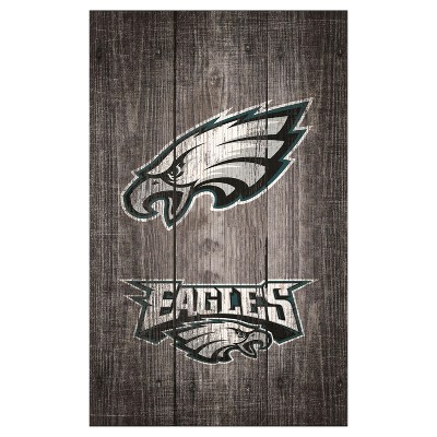 Philadelphia Eagles Sign 11x17 Wood Slogan Design