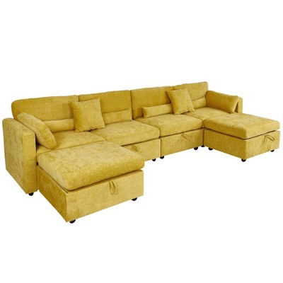 Modern Minimalist Cream Two-Seater Sofa