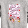 Boys' - Paw Patrol - Head Over Paws For You Graphic Long Sleeve Fleece Sweatshirt - 2 of 4