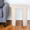 HomeRoots 24" Natural Solid Wood Oval End Table - 2 of 4