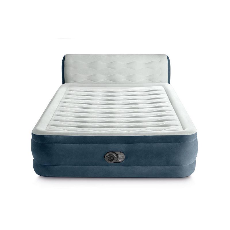 Intex 18&#34; Pillow Top Air Mattress with Electric Pump and Headboard - Queen Size, 1 of 13