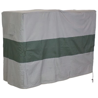 Sunnydaze Outdoor Weather-Resistant Heavy-Duty Polyester with PVC Backing Firewood Log Rack Cover - 5' - Gray and Green