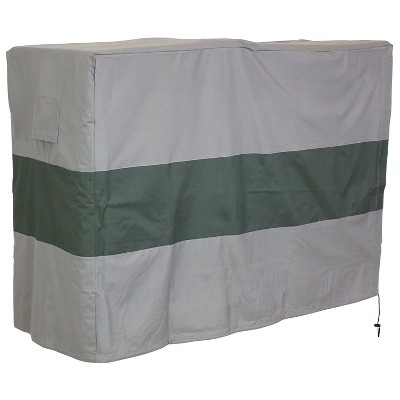 Sunnydaze Outdoor Weather-Resistant Heavy-Duty Polyester with PVC Backing Firewood Log Rack Cover - 8' - Gray and Green