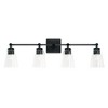 Capital Lighting Rory 4 - Light Vanity in  Matte Black - 2 of 4