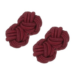 Unique Bargains Elastic Fabric Silk Knot Cufflinks for Men - 1 of 4