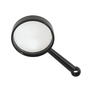 Unique Bargains Magnifying Glass Handheld Magnifier with Hole Hanging Option 5X Magnification Acrylic PP Black 0.98" 1 Pc - 1 of 4