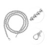 Unique Bargains Faux Pearl Handbag Strap Silver Tone 1 Pc - 3 of 4