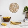evamatise Big Cats and Palm Trees Jungle Round Cutting Board - Deny Designs - 3 of 3