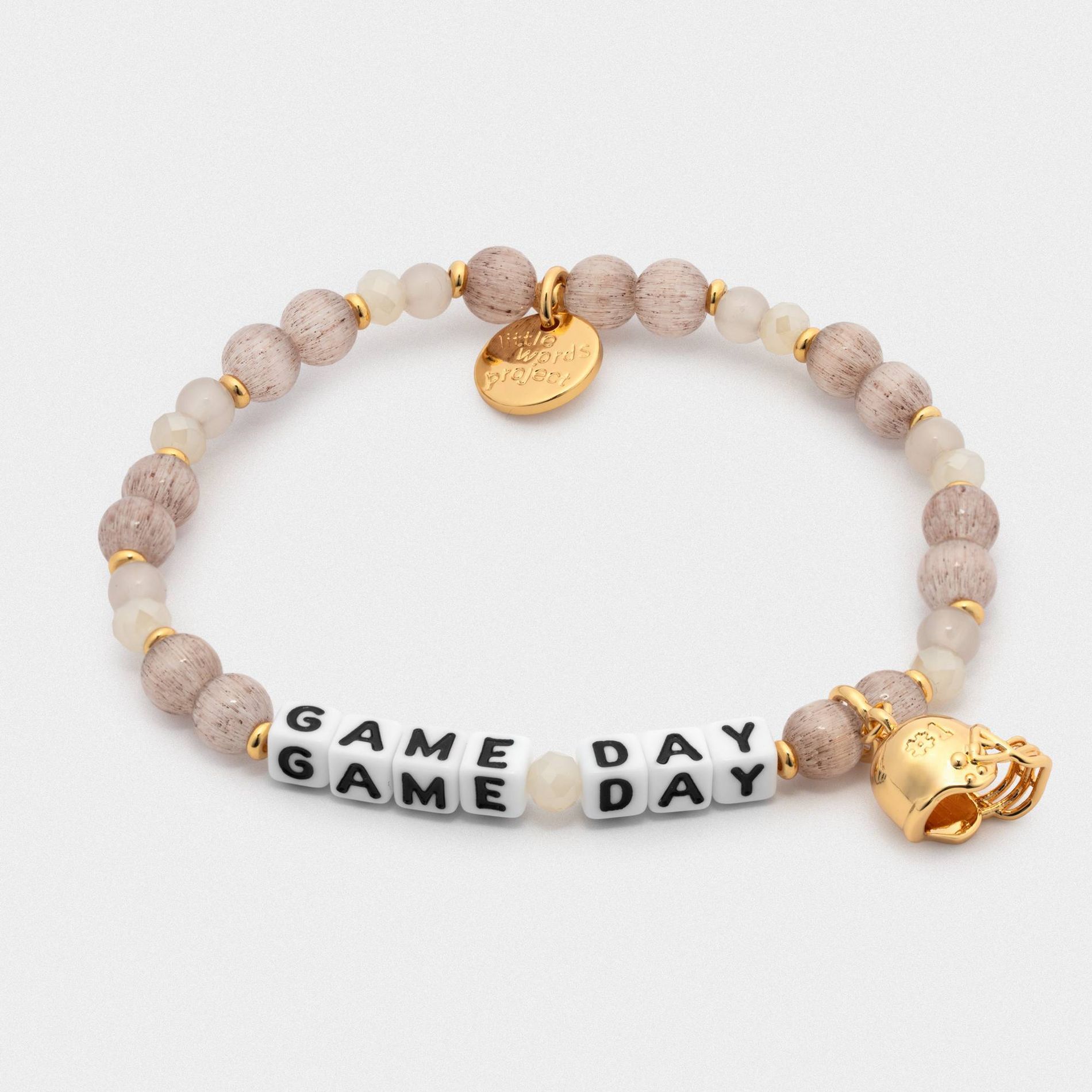 Little Words Project Game Day Bracelet with Helmet Charm