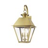 Livex Lighting Wentworth 3 - Light Wall Light in  Natural Brass - 4 of 4