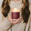 Sweet Water Decor Merry Christmas Patterned 9oz Clear Candle - 3 of 3