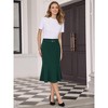 INSPIRE CHIC Women's High Waist Ruffle Hem Midi Length Mermaid Skirt - 3 of 4