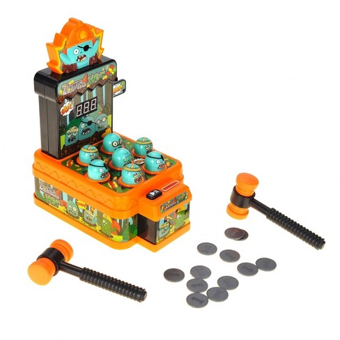 Insten Cartoon Zombie Arcade Whack A Mole Game Toy For Kids, Pounding Toy  With 2 Hammers : Target