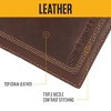 Carhartt Men's Rugged Leather Triple Stitch Wallets, Available in Multiple Styles, Brown - 4 of 4