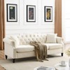 TiramisuBest Convertible 3 in 1 Sleeper Sofa and Sectional Sofa with 4 Storage Space for Living Room,Corduroy Couch With 4 pillows,Corduroy - 4 of 4