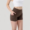 Anna-Kaci Active Women's High Waist Workout Shorts with Side Pockets and Seam-Contoured Fit for Flexible Movement - 3 of 4