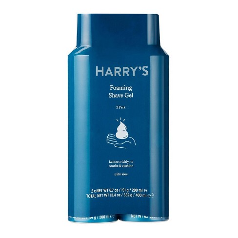 Harry's Men's Foaming Shave Gel With Aloe - 6.7oz/2pk : Target