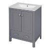 CAVINAS Bathroom Vanity with Single Combination Under Counter Sink and Soft Closure,Bathroom Storage Cabinet with 2 Doors and a Drawer - 4 of 4
