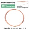 Unique Bargains Soft Pure Copper Jewelry Making Gardening Wire 1 Roll - 3 of 4