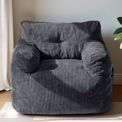 MAXYOYO Bean Bag Chair, Tufted Corduroy Bean Bag Couch Lazy Chair with Filler for Adult Teen