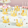 Blue Panda 48 Pack Mini Birthday Hats for Kids, Gold Foil Birthday Crowns for Birthdays, Photo Props, 3 x 3 In - 3 of 4