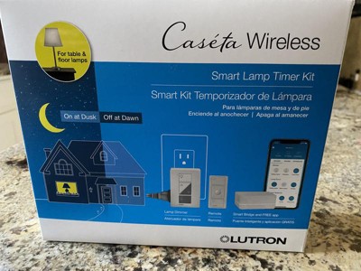 Lutron Caseta Smart Lamp Dimmer and Remote Kit, for Table Lamps