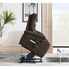 Electric Lift Massage Recliner with Heating, USB Charging Port, Cup Holder and 2 Side Pockets - ModernLuxe - 4 of 4