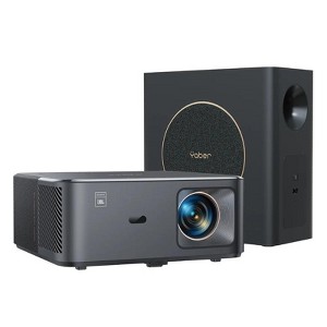 YABER K2s Pro 700 ISO Smart Projector with Subwoofer WiFi 6 Bluetooth, 4K Support, DoIby Audio,Netflix-Licensed, Sound by JBL - 1 of 4