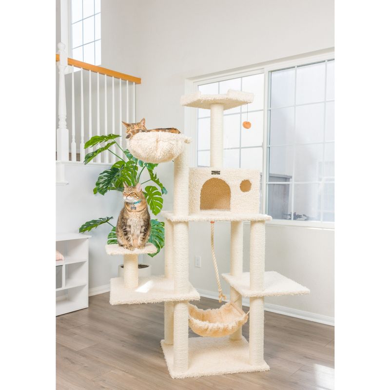 Armarkat Mult -Level Real Wood Cat Tree Hammock Bed, Climbing Center for Cats and Kittens A6901, 4 of 10