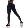 Women's High-Waist Reflective Piping Fitness Leggings  - White Mark - 3 of 4