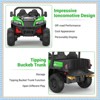 Garvee 24V Kids Ride On Dump Truck with Electric Bed, 2-Seater 4WD Ride Truck w/ Remote Control, Music, LED, Shovel, Gift for Boys & Girls - 4 of 4