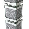 Passion Furniture Decor 28 in. H Silver Pedestal - 3 of 4