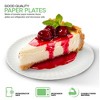 Stock Your Home 6-Inch Paper Plates Uncoated, Everyday Disposable Dessert Plates 6-inch Paper Plate Bulk, White, 500 Count - 3 of 4