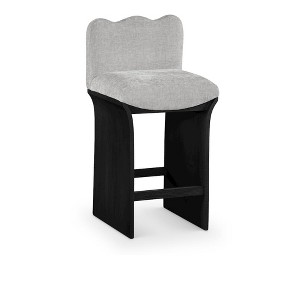 Meridian Furniture,Shaw Chenille Fabric Upholstered Counter Stool - 1 of 4