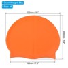 Unique Bargains Silicone Waterproof Non-Slip High-Stretch Swim Caps 2 Pcs - 2 of 4