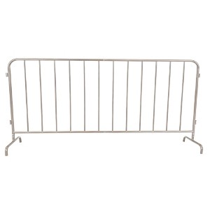 Coucheta 6.5FT Interlocking Steel Barricade-Galvanized Interlocking Barricade with Adjustable Bridge Feet,Crowd Control Metal Barrier for Airport - 1 of 4