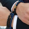 Crucible Men's Lapis Lazuli Stone with Hematite, Lava and Wood Bead Stretch Bracelets - 4 of 4