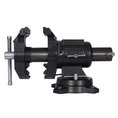 Heavy Duty Bench Vise, 5" Bench Vise Table Top Clamp Woodworking Vice Press, 360-Degree Rotation Clamp on Vise with Swivel Base Head for Woodworking