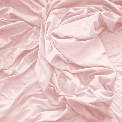 Luxe Light Pink Cotton Full/Queen Duvet Cover Set