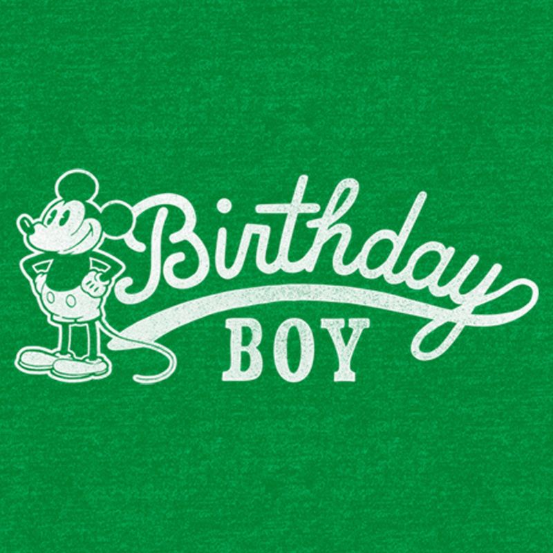 Men's Mickey & Friends Retro Birthday Boy T-Shirt, 2 of 4