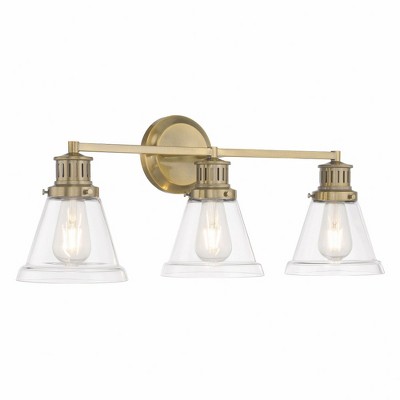 Norwell Lighting Alden 3 - Light Vanity in  Antique Brass